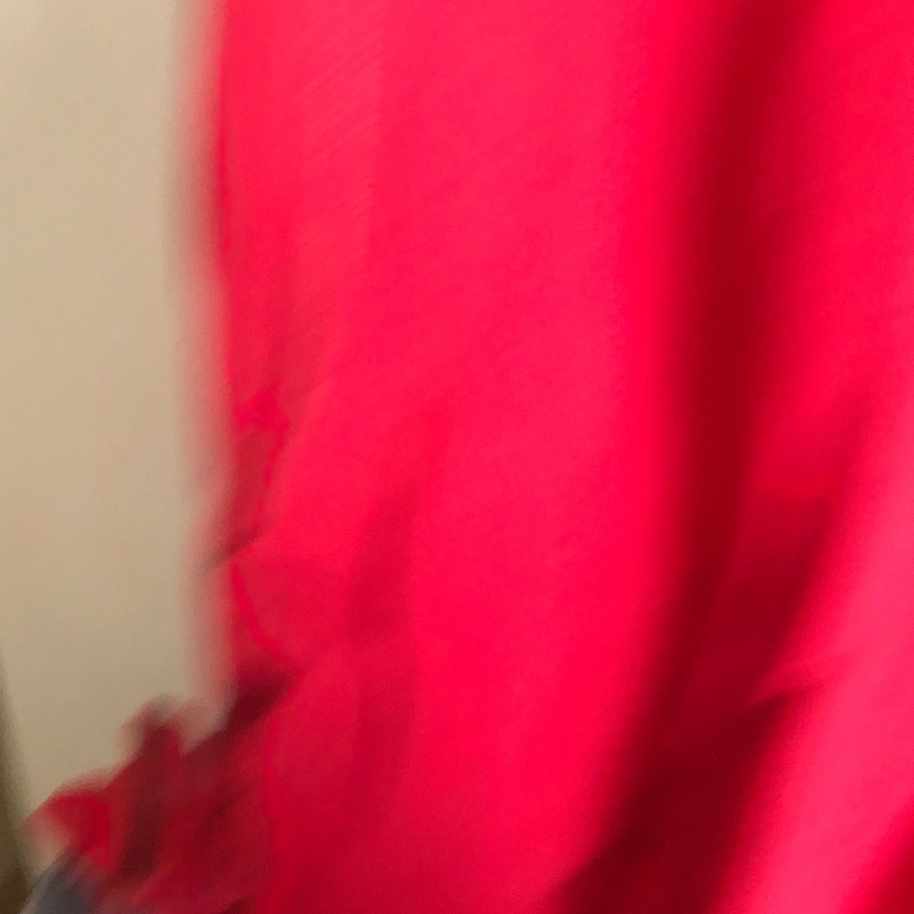 Marithe Francois Girbaud Red Crewneck with Charcoal Trim - Picture 4 of 7